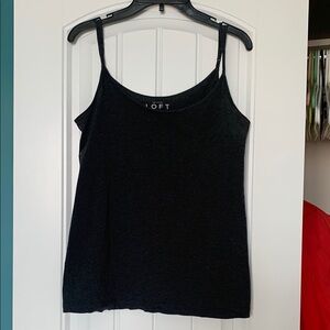 Ann Taylor Loft Heather Gray Cami Camisole S Small